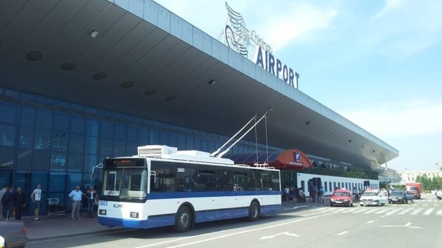 Trolleybus at Chisinau Airport